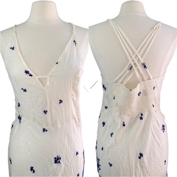 FREE PEOPLE, Floral Printed Maxi Slip Dress NEW!!! - Picture 7 of 7